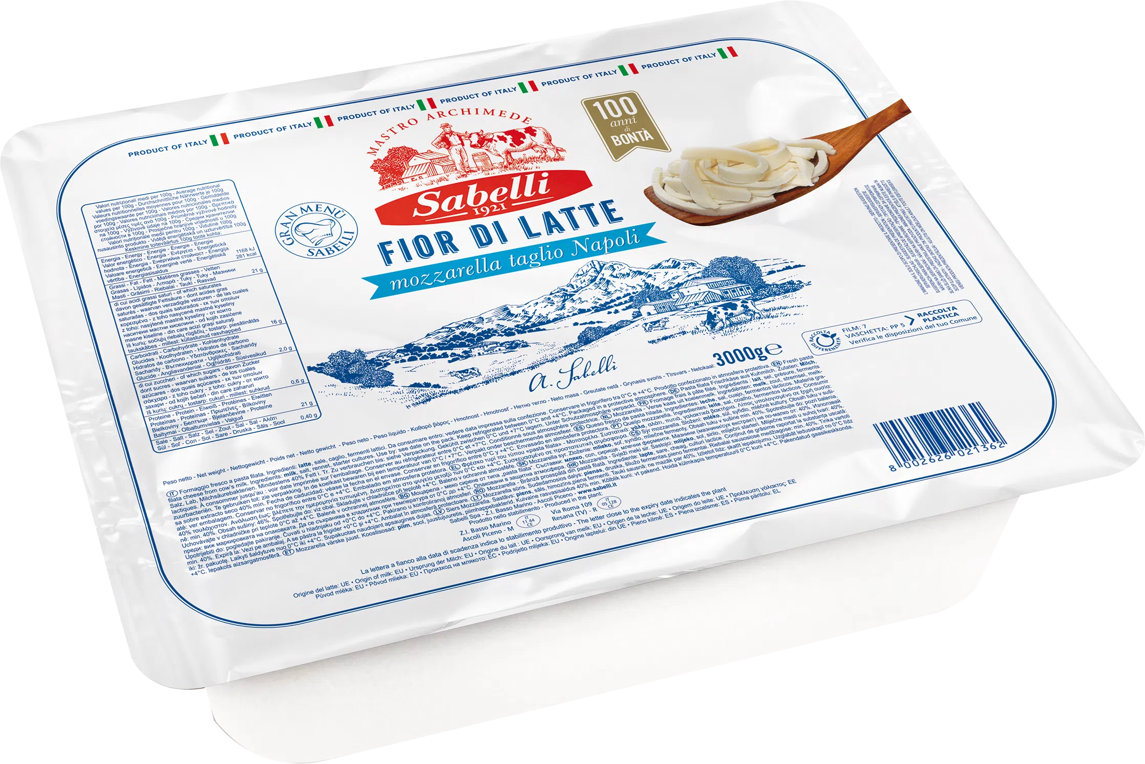 Mozzarella Fior di Latte Taglio Napoli